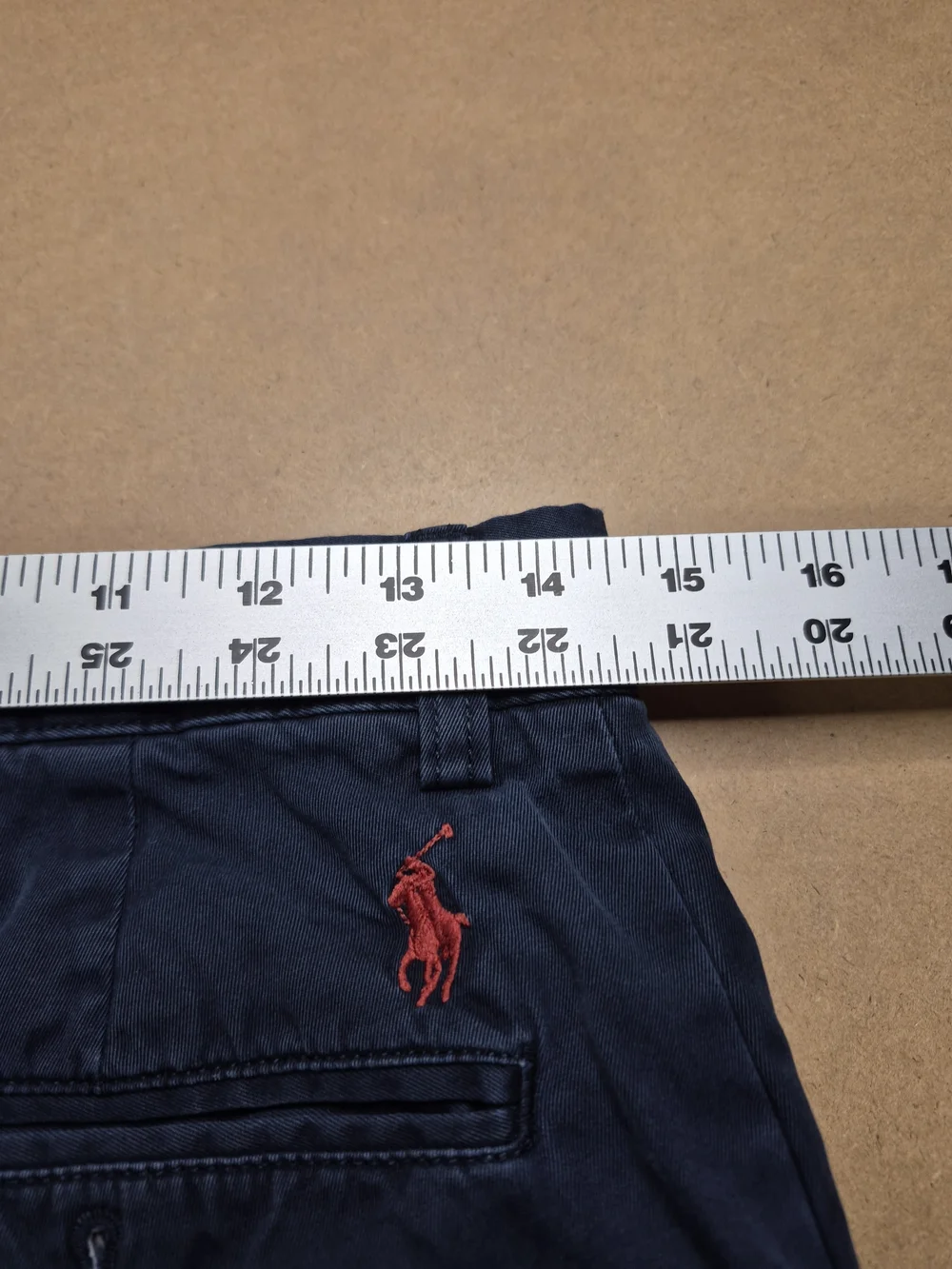 Polo by Ralph Lauren Men’s Navy Flat Front Cotton Shorts